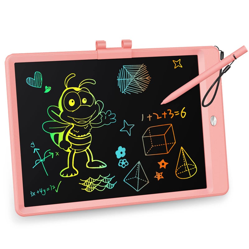 KOKODI LCD تابلت للكتابة مقاس 10 بوصة ملون للأطفال الصغار لوحة رسم خربش قابلة للمسح وقابلة لإعادة الاستخدام، منصات رسم إلكترونية تعليمية وتعليمية لعمر 3-6 سنوات من الصبي والبنات - Image 1